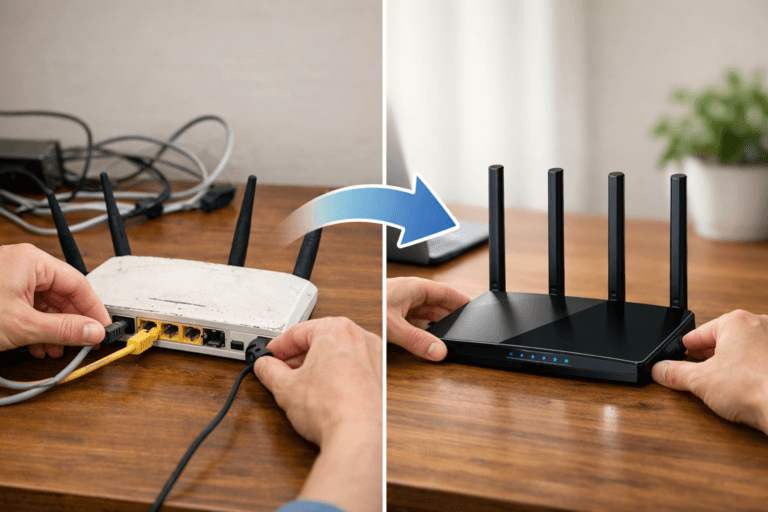 새로운 Wi-Fi 라우터 설치 과정